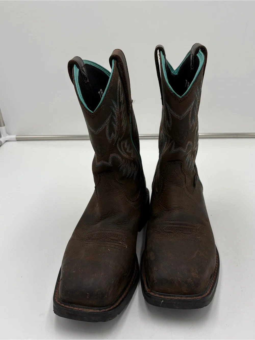 Ariat Women’s Krista Waterproof Western Cowboy Work Boots Steel Toe Size 7